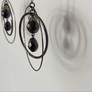 Bebe hoop and gem earrings